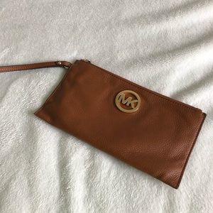 Michael Kors Leather Wristlet